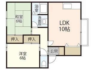 ハイネスM A棟【2階】の間取り
