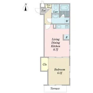 メトロポリタンM【1階】の間取り