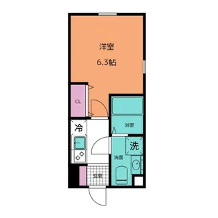 レピュア北千住レジデンスIII【4階】の間取り