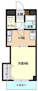 ラフィネ山の田【3階】の間取り