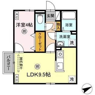 カスタリア【2階】の間取り