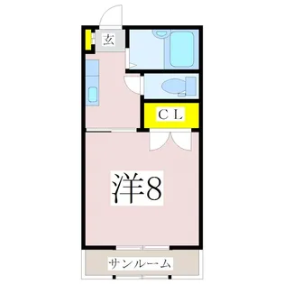 鹿児島県鹿児島市下荒田4【マンション】の間取り