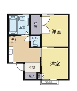 コーポみどり【2階】の間取り