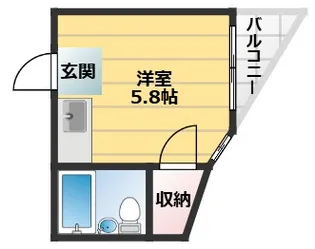 スカイ元町第5ビル【4階】の間取り