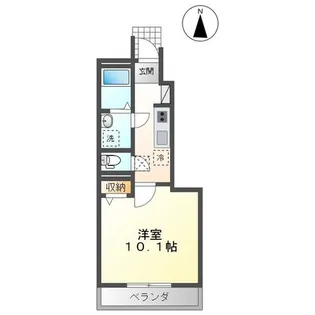 トラッドハウス愛宕【1階】の間取り