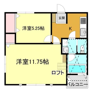 セカンドクロス【2階】の間取り