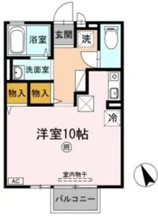 メゾングレート10【1階】の間取り
