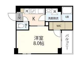 ライフメント国泰寺III【3階】の間取り