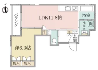 (シニア限定)へーベルヴィレッジ立川昭和記念公園~グラン・シャリオ2昭【2階】の間取り