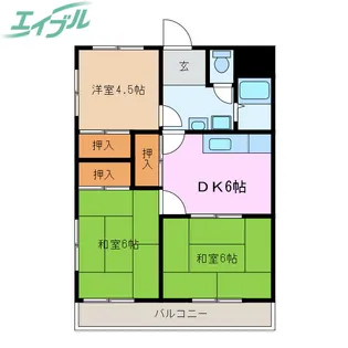 エムテック名張1番館【4階】の間取り
