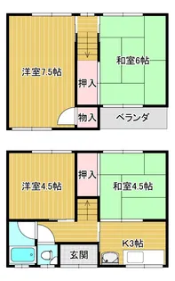 大阪府大阪市鶴見区今津南2【一戸建】の間取り