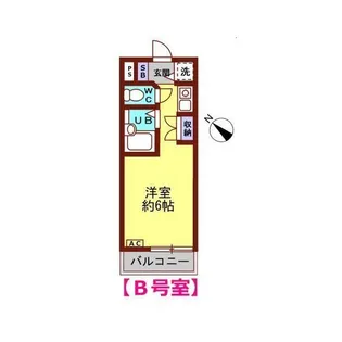 1Kの間取り画像