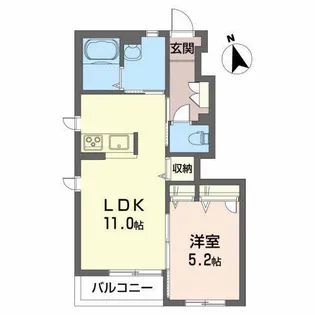 シャーメゾンKanon【1階】の間取り