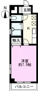 ウイステリア【3階】の間取り