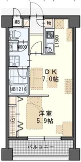 しゃとれ小松島【5階】の間取り