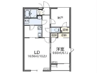 レオネクストシルクII【2階】の間取り