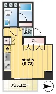 イースト秋葉原【8階】の間取り