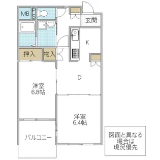 エクセルシオール・S【3階】の間取り