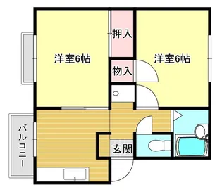 ジョイフル恩田【2階】の間取り