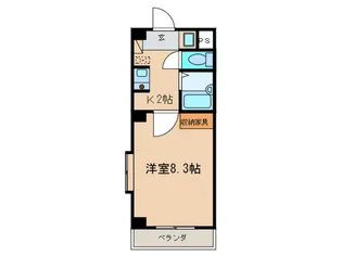 プレセンテ北千種【1階】の間取り