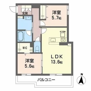 WithPlus上熊本駅前【1階】の間取り