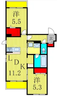 VINGT CINQ【2階】の間取り