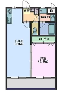 ファミーユ B【2階】の間取り