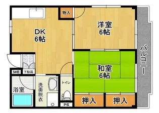 ウィンベルハイツ【2階】の間取り
