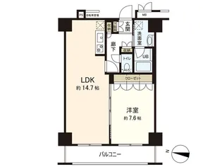 レジデンス仙台駅東【13階】の間取り