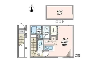 メゾン中子【2階】の間取り