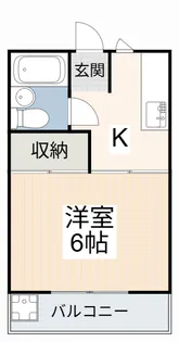 ハイツカタヤマ【1階】の間取り
