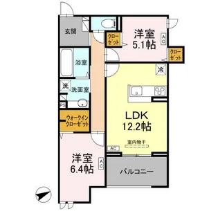ドゥ・アムール【3階】の間取り