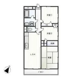 小坂ビル【4階】の間取り
