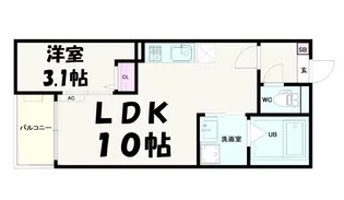 埼玉県さいたま市見沼区丸ヶ崎町【アパート】の間取り