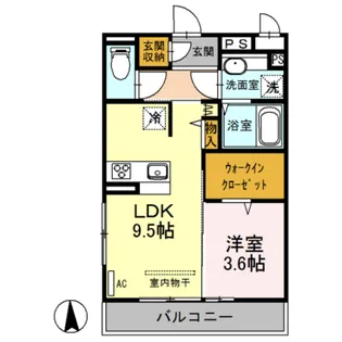 メゾン・レーヴ【3階】の間取り