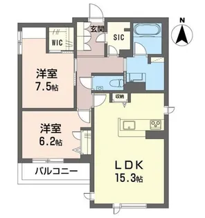 ラ・ルーム厚木町【2階】の間取り