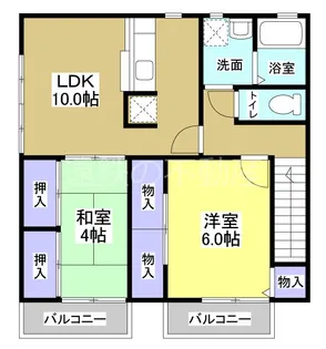 カーズコート【2階】の間取り
