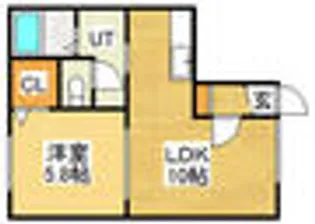 Poudrier Vertu【1階】の間取り