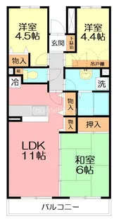 Bellevue壱番館【2階】の間取り