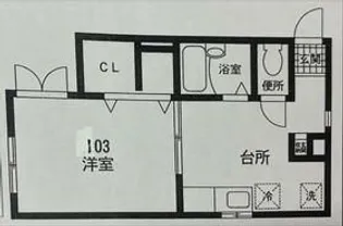 ジュネス白楽【1階】の間取り