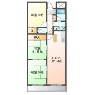 アビテ東千里【4階】の間取り