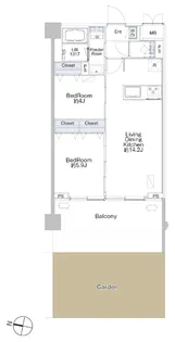 プロシード池上【1階】の間取り