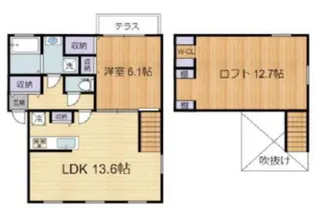 プリマ府中フォレスタ弐番館【1階】の間取り