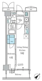 1LDKの間取り画像