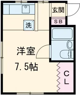 相松コーポ【1階】の間取り