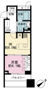 Brillia銀座id【9階】の間取り