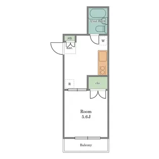 サンビュウ豪徳寺【1階】の間取り