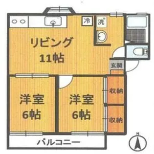 CASAすずき【2階】の間取り