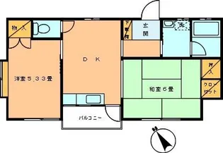 つつじ館【2階】の間取り