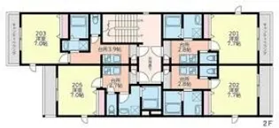 フラッグ・フォレスト【2階】の間取り